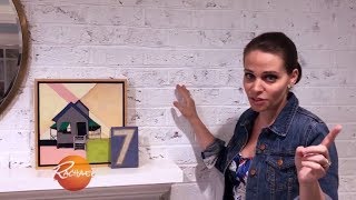 How to Whitewash a Brick Wall  Rachael Ray Show [upl. by Airdnat37]