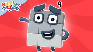 Nine  Full Episode  S2 E4  Numberblocks Level 2  Orange 🟠 [upl. by Dirrej]