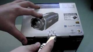 Unboxing Sony Handycam HDRCX115 [upl. by Odelle]