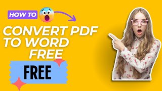 How to convert PDF to WORD for free  PDF to WORD  Tutorial in bangla pdftoword howto free [upl. by Vida998]