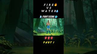 RRR ANIMATION TERSER BATTlE FIRE VS WATER FIGHT PART1 IN HINDI [upl. by Kass]