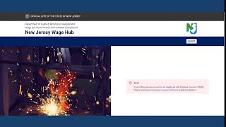 NJ Wage Hub Creating an Account [upl. by Oalsecnew]