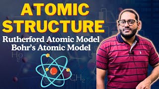 Rutherford Atomic Model  Bohrs Atomic Model  Atomic Structure  9th Chemistry [upl. by Ayama]