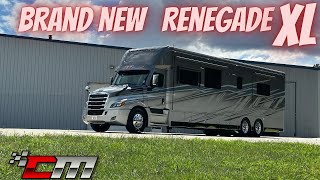 Our FIRST brand new Renegade XL Super C Motorhome X45BBC floorplan on a Freightliner Semi Chassis [upl. by Zachar228]