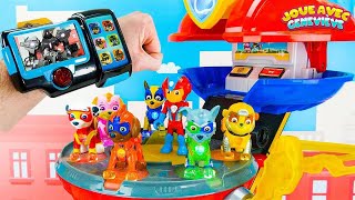 Vidéo éducative pour enfants avec les jouets de la Pat’ Patrouille — Les super chiots vs le robot [upl. by Hagan]