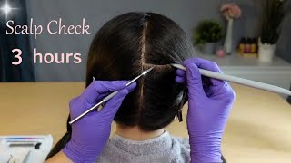 Most Relaxing Scalp Check Compilation 3 Hours for Deep Sleep No Talking [upl. by Gagnon]