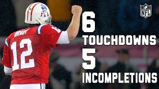 Tom Bradys NearPerfect Game 6 TDs 5 Incompletions  NFL Highlights [upl. by Anilrahc853]