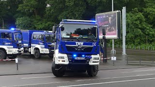 Jahrhundert Hochwasser Saarbrücken THW Fulda und Neuhof auf Rückfahrt [upl. by Crandall701]