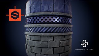 Stylized Trim Textures  Substance Designer Tutorial [upl. by Wei]