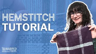 Hemstitch Tutorial 🧶Weaving Finishing Option [upl. by Eloise]