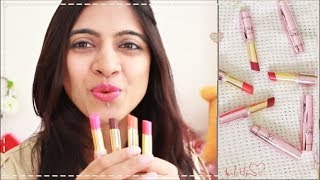 NEW  Lakme 9 to 5 Primer  Matte Lipstick  Swatch amp Review  30 Shades  SuperWowStyle Prachi [upl. by Goode]