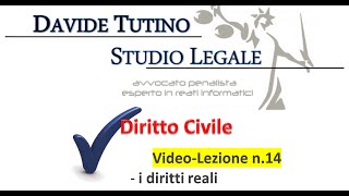 Diritto Civile  Video lezione n14 i diritti reali [upl. by Riha]