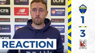 Warrington Town 13 Darlington Mark Beesley reaction [upl. by Elleret]