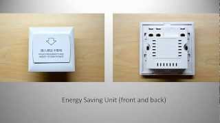 RFID Hotel Key Card Energy Saving Unit Switch [upl. by Taddeusz528]