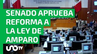 Aprueba Senado reforma a la Ley de Amparo jueces no podrán suspender normas generales [upl. by Allecnirp363]