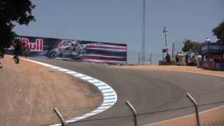 First lap through the corkscrew  Red Bull US Grand Prix  Moto GP 2009 Laguna Seca [upl. by Ahaelam]