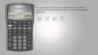 Mortgage payments – Texas Instruments BA II PLUS [upl. by Barbaresi]