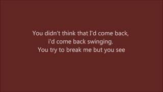 Kelly Clarkson  Stronger Lyrics HD [upl. by Barrett]