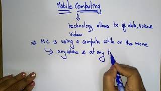 mobile computing introduction Mobile Computing  Lec  1 Bhanupriya [upl. by Leimad897]