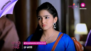 Nannarasi Radhe  ನನ್ನರಸಿ ರಾಧೆ  Episode 3  Highlights [upl. by Dnomayd4]