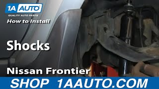 How to Replace Front Shocks 0304 Nissan Frontier and XTerra [upl. by Agni611]