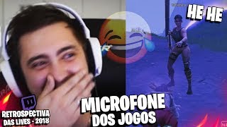 MOMENTOS ENGRAÇADOS NO MICROFONE DOS JOGOS  RETROSPECTIVA DAS LIVES 2018 [upl. by Randene]