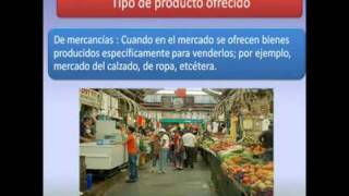 Mercado y tipos de mercados [upl. by Einnus]