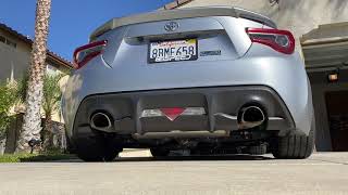 FRS BRZ 86  UEL HEADER amp TRD Exhaust  COLD START [upl. by Tita]