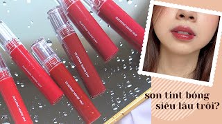 Eng CC Swatch amp Review ROMAND GLASTING WATER TINT  So Sánh Với Juicy Lasting Tint  Trang [upl. by Kristie]