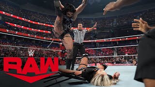 Rhea Ripley injures Liv Morgan’s arm in a vicious steel chair attack Raw highlights July 24 2023 [upl. by Rhea]