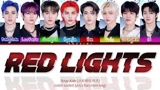 Stray Kids 강박 Red Lights OT8 Ver Lyrics Color Coded Lyrics HANROMENG [upl. by Leverick592]