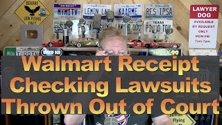 Walmart Receipt Checking Lawsuits Thrown Out [upl. by Navada15]