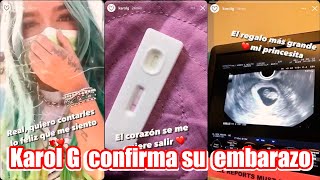 Karol G embarazada ❤️ Se confirma quién es el padre 😱 Así reaccionó ANUEL James Rodriguez [upl. by Fabrin]