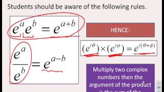 Complex numbers 6  exponential form [upl. by Palila]