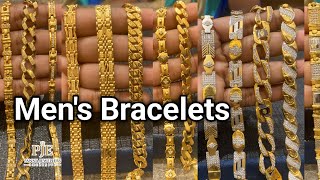 Latest men’s bracelets collection with priceLightweight Men’s braceletsGold bracelets with price [upl. by Mame]