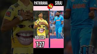 Matheesha Pathirana Vs Mohammad Siraj  Comparison siraj [upl. by Noonan]