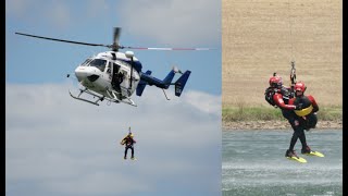 Fire Rescue NSW Helicopter Rescue Swimmer Training [upl. by Hoang765]