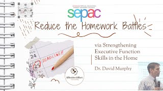 Reduce the HW Battles via Strengthening EF skills in the Home [upl. by Cuttie36]