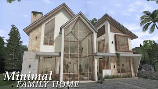 Bloxburg Minimal Family Home  Speedbuild  Roblox Bloxburg [upl. by Nnairret]