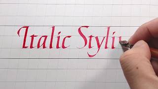 Italic Calligraphy Tutorial Italic Styling  Step to Step to Modify and Upgrade your Letters [upl. by Enautna]