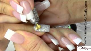 ♡ Tammy Taylor Channel Set Platinum and Diamonds Nail Design [upl. by Misty732]