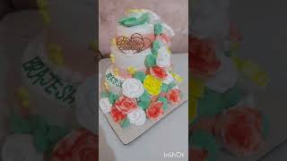 TWO Tier cake designs viralvideo cake bollywood cutebaby hindisong tuitui sambalpuri [upl. by Tutt484]