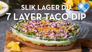 Seven layer taco dip vegetar oppskrift  TINE Kjøkken [upl. by Hegyera922]