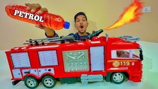 RC Flame Throwing Truck Testing  Chatpat toy tv [upl. by Nilhsa]