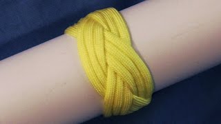 How To Tie A 3L 4B Turks Head Knot With Paracord  WhyKnot [upl. by Ronile381]