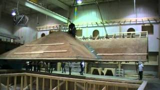 Démonstration de levage de toiture  Roof structure lifting  DEMO HD [upl. by Devona]