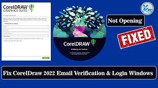 ✅ How To Fix CorelDraw 2022 Email Verification And Login Window Screen Problem [upl. by Lemar300]