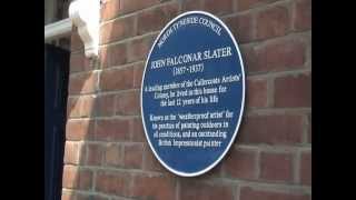 Cullercoats couple honour talented artist with blue plaque [upl. by Nich192]