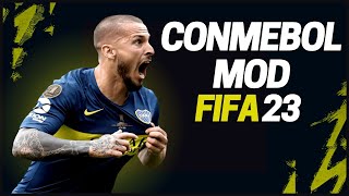 CONMEBOL MOD 23  PATCH COM MUITAS LIGAS SULAMERICANAS E MUITO MAISFIFA 23 [upl. by Lorilee245]