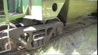 Rerailing a covered hopper [upl. by Eahc]